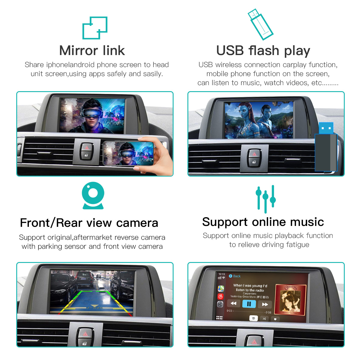 Carplay Multimedia Interface W - Rear Camera For Car review and price