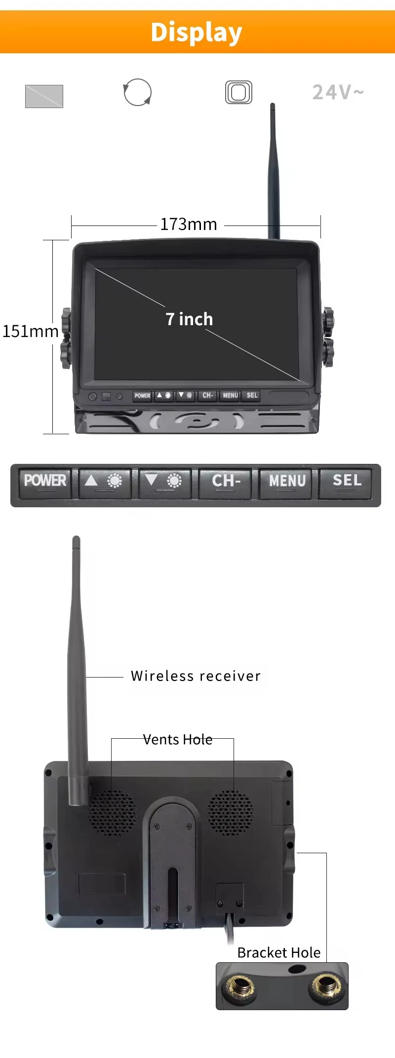 720P Wireless RV Backup Camera - Rear Camera For Car review and price