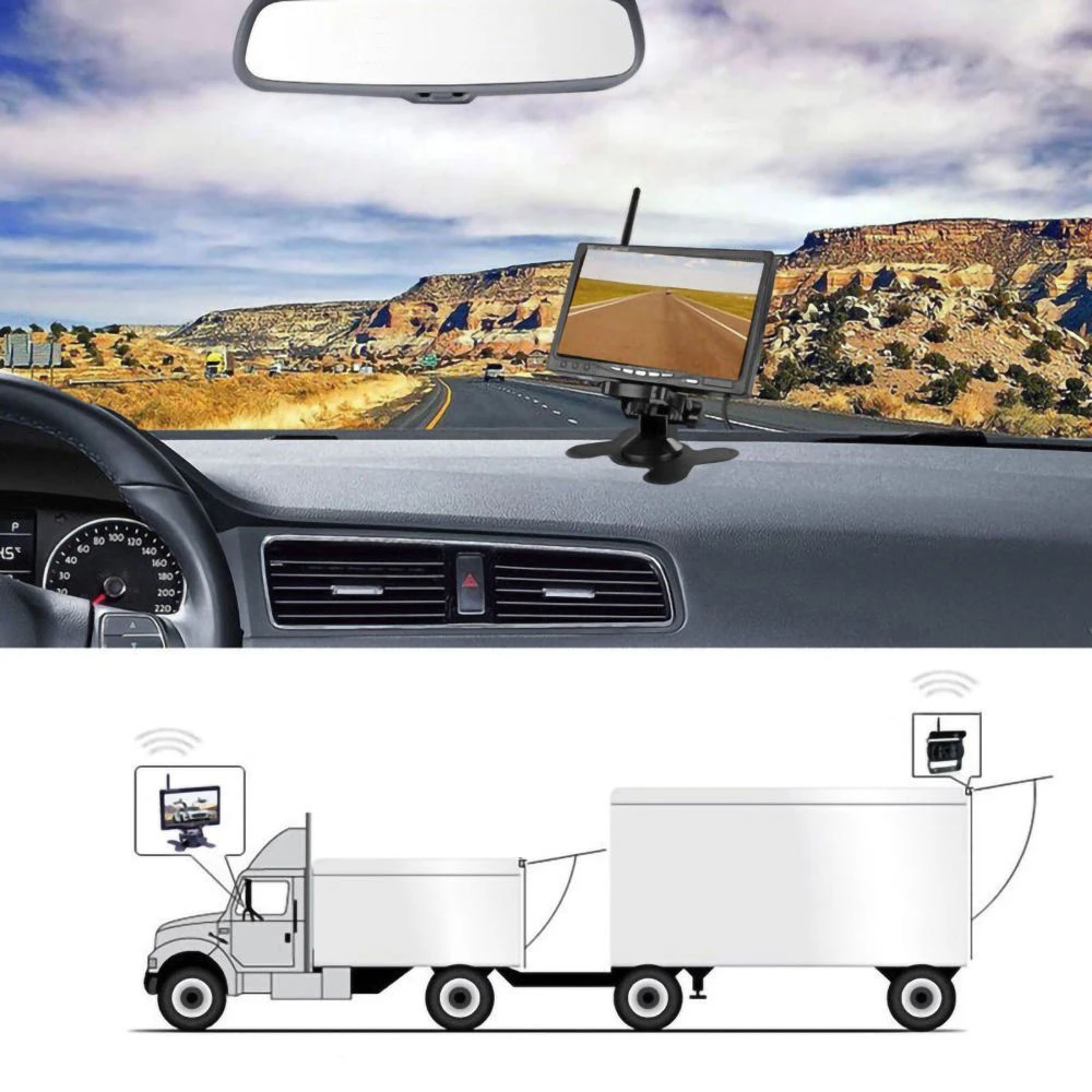 7'' Vehicle Wireless Reverse H - Rear Camera For Car review and price
