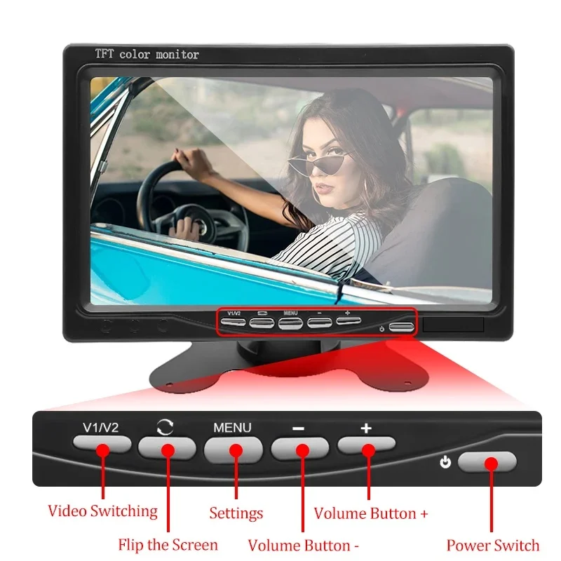 7'' Vehicle Wireless Reverse H - Rear Camera For Car review and price
